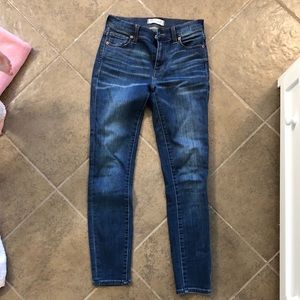Size 25 Madewell High wasted Skinny Jeans